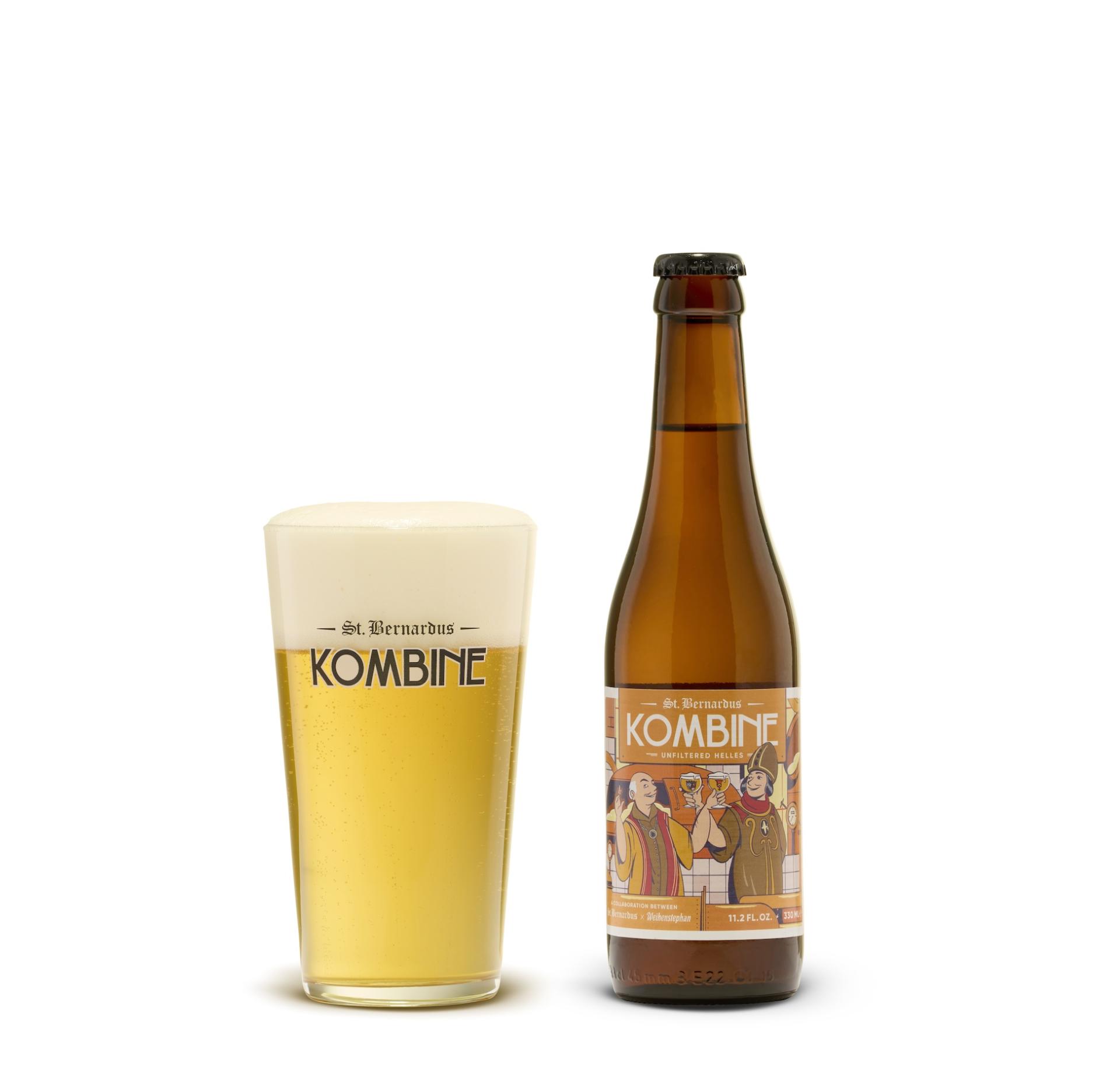 The beer has a warm, golden color that reflects the gentle amber color - Kombine: Breathing Life From the Heart of St. Bernardus