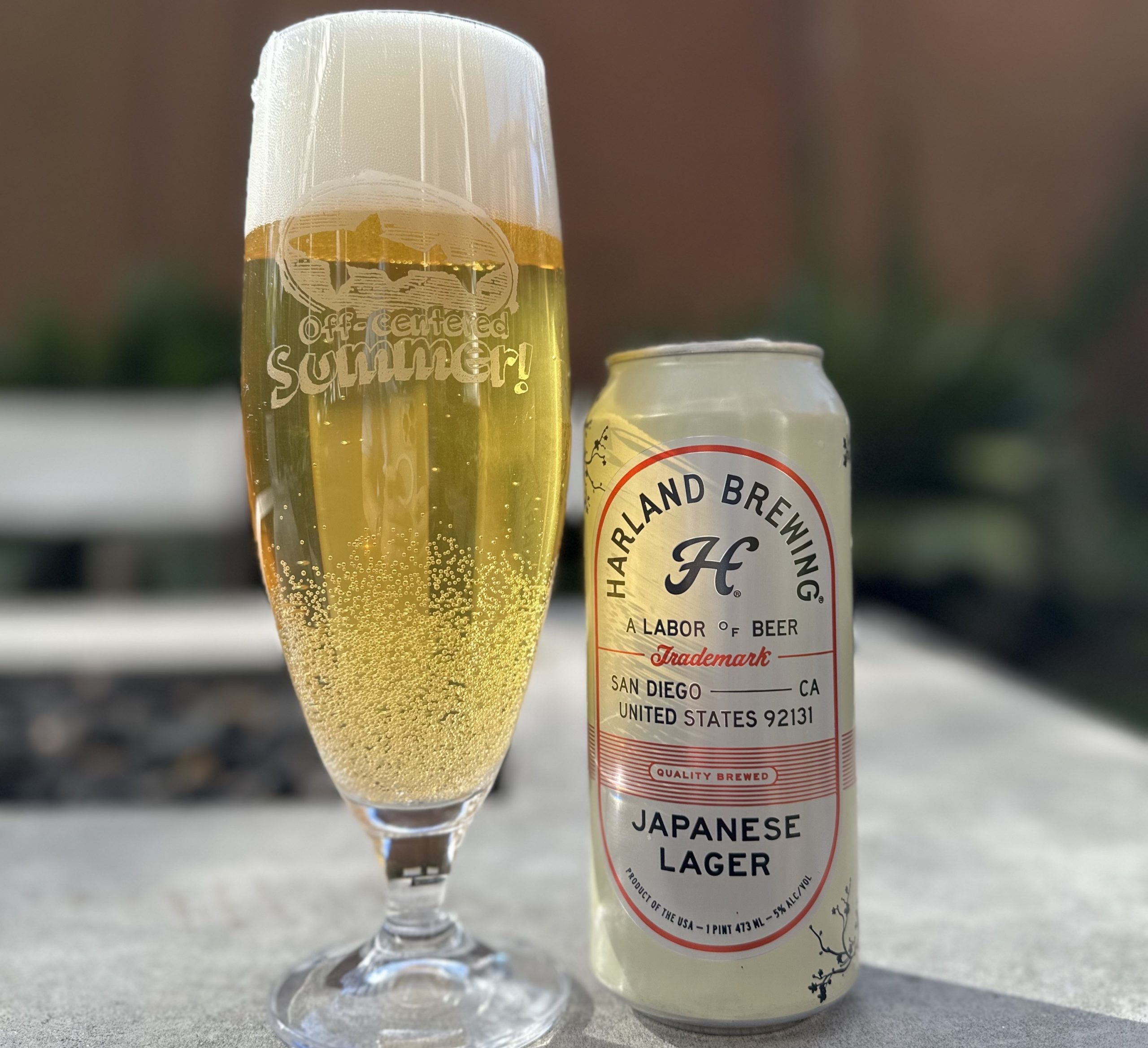 Japanese Lager Harland: A beer with a light golden-yellow color that is gently scaled down to a golden hue - Men Say From Pure Beauty.
