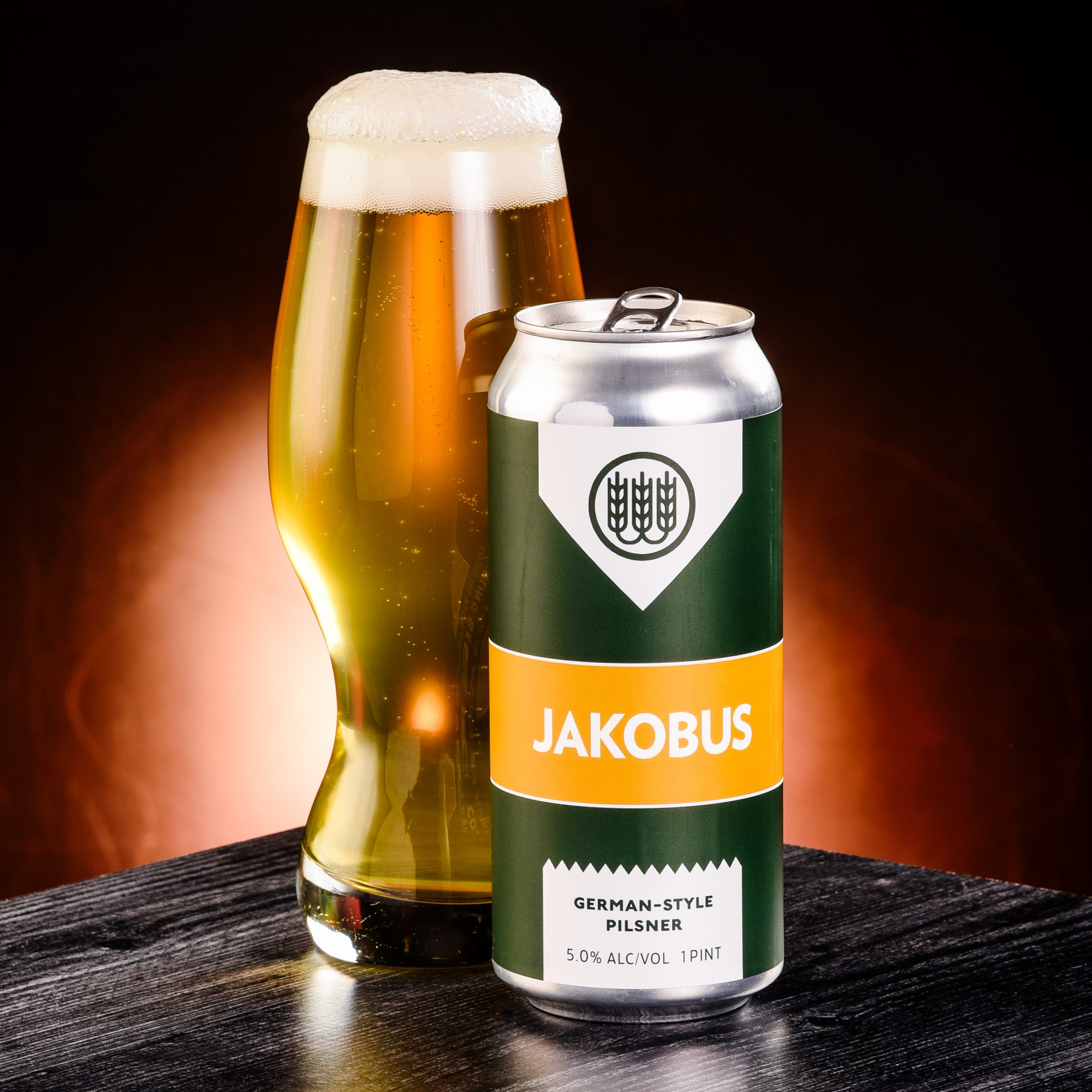 Beer with a bright golden color in a crystal-like body in a scaled body - Jakobus: Finding the Original Beauty in Every Sip