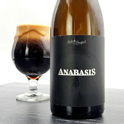 Beer with a dark brown color like mahogany wood, looking down at the fire under the belly - Anabasis: Oak Love Song Whispering the Story of Time