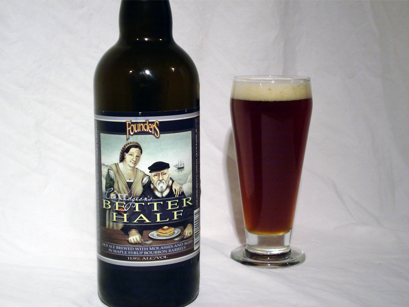 Curmudgeon's Better Half: A Love Turned Legendary Curmudgeons Better Half has a unique beer can design with the image of a couple - Curmudgeon's Better Half: A Love Turned into a Legend