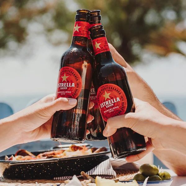 Estrella Damm is a great place to enjoy with your group - Estrella Damm: The Golden Love Song of the Mediterranean Sun