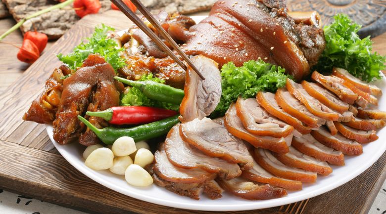 The roast pork is a perfect match to enjoy with this beer - Ayinger Bairisch Pils (Bavarian Pils): Prelude to Europe