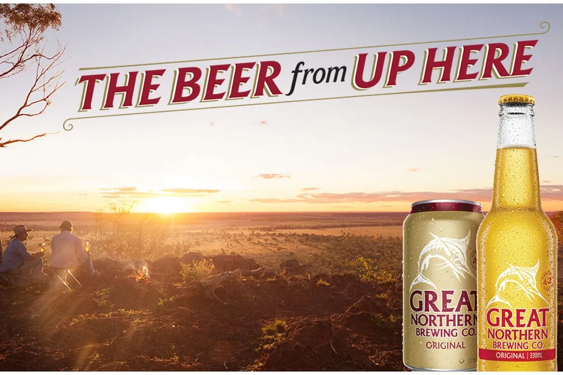 Great Northern Brewing Company Super Crisp Lager has a clear glass bottle design that allows you to see the beer clearly - Great Northern: Sweet and Mild Taste of the North