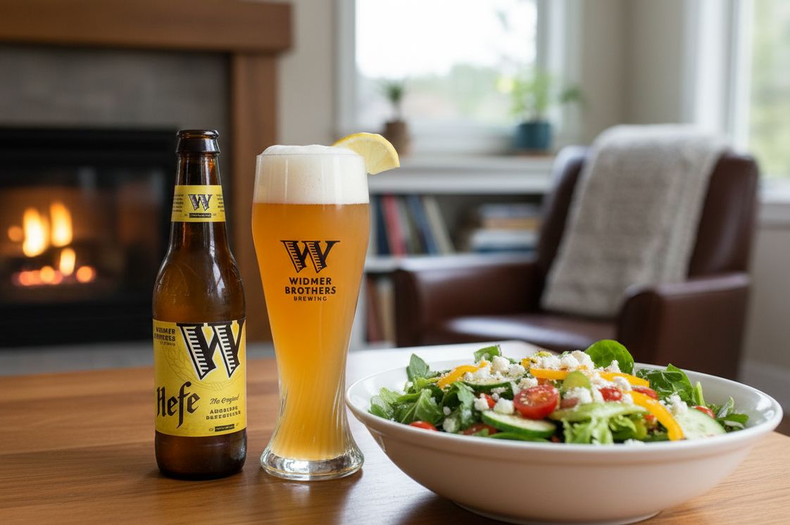 Hefe and the fresh and delicious salad make for a wonderful experience - Hefe: The Destiny That Shakes the Beer Village