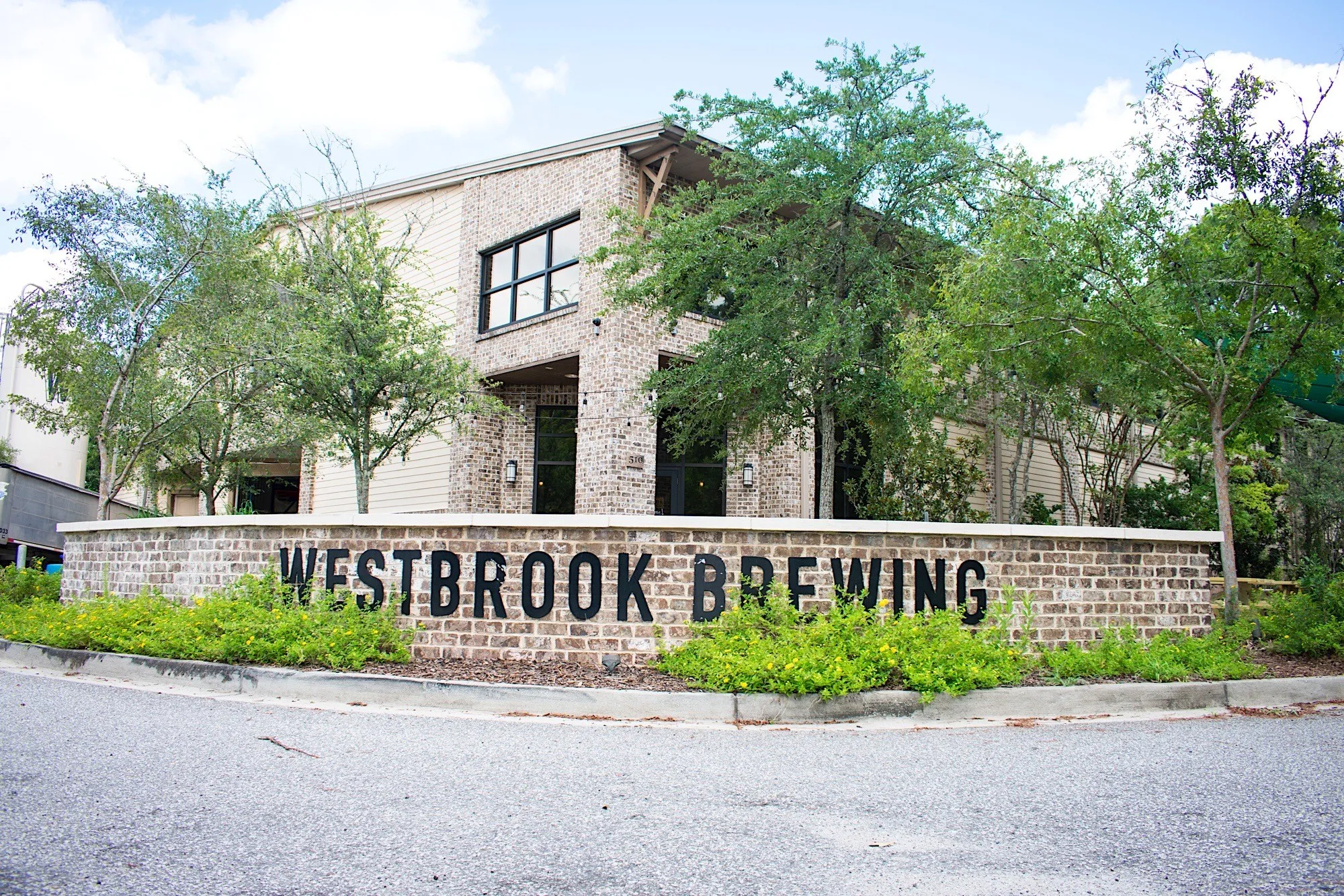 A fresh exterior view of the Westbrook Brewing Co. brewery - Mexican Cake: The Enchanting Story of a Dark Dream