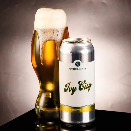 Ivy City Lager has a minimalist design with a prominent beer name - Ivy City Lager: Finding Purity Under Drunken Yeast