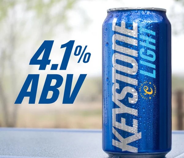 Keystone Light has a simple design with a prominent nameplate and an impressive green color - Keystone Light: The Dance of the Mountains and Forests.