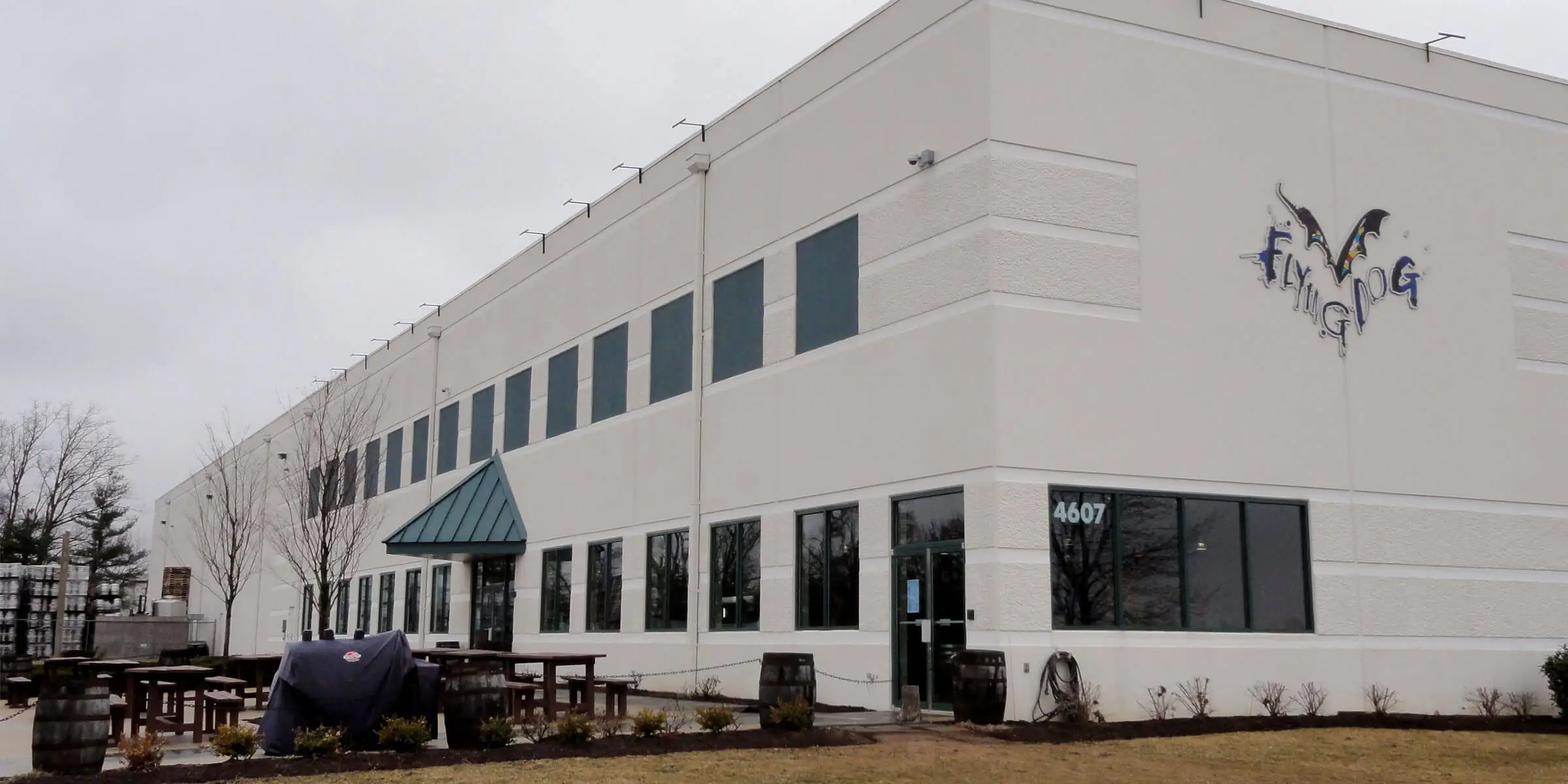 Exterior view of Flying Dog Brewery - UnderDog Atlantic Lager: Golden Whisper