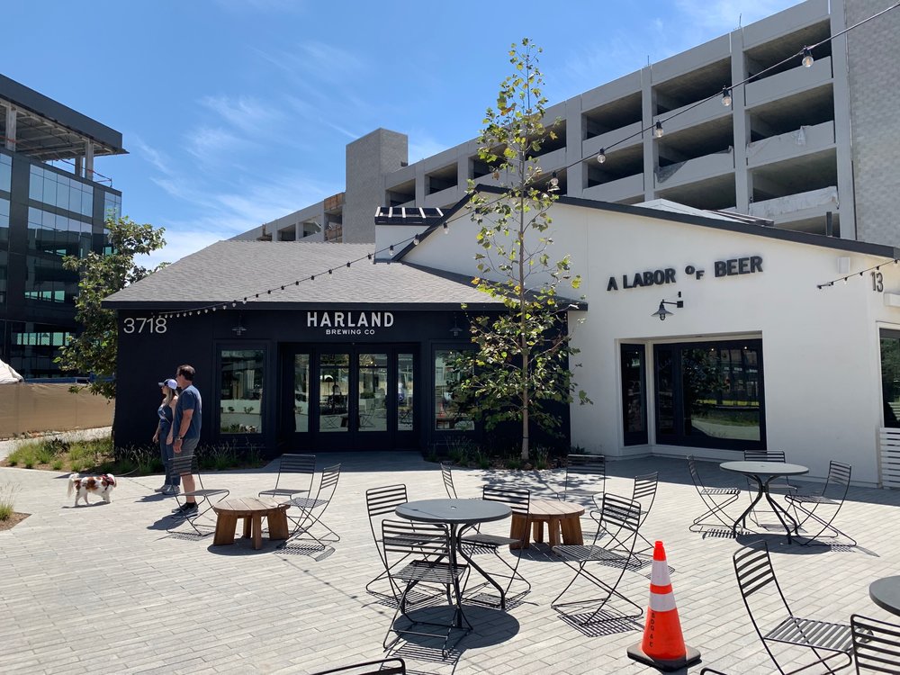 The exterior view of the modern Harland Brewing Company - Japanese Lager Harland: Men Say From Pure Beauty