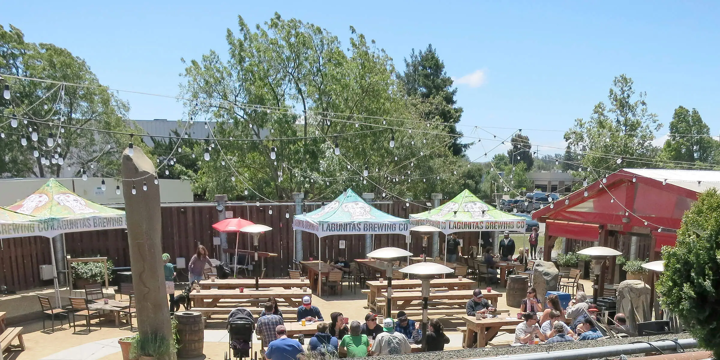 A bustling scene outside the Lagunitas Brewing Company brewery - PILS (Czech Style Pilsner): A Golden Declaration of Pride