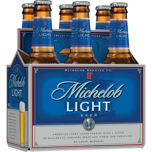 Michelob Light has a simple design but full of charm with the beer name - Michelob Light: Immerse Yourself In Pure Beauty