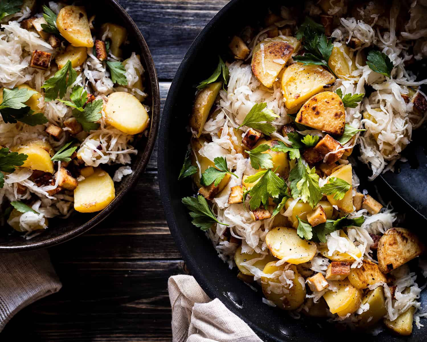 Das kräftige Sauerkraut passt perfekt zu diesem Bier - New Glarus Pilsner: Hefe aus den Hügeln von Wisconsin