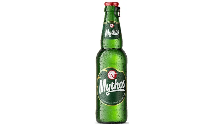 Mythos has a simple design but is very impressive at first sight - Mythos: Mediterranean Breath in Every Drop of Gold