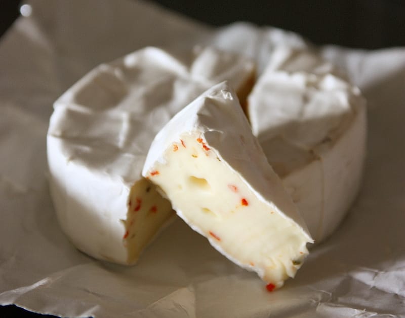 The crispy Hermelin cheese goes perfectly with this beer - Coolship Lager Americana: A Golden Love Song Between Two Worlds