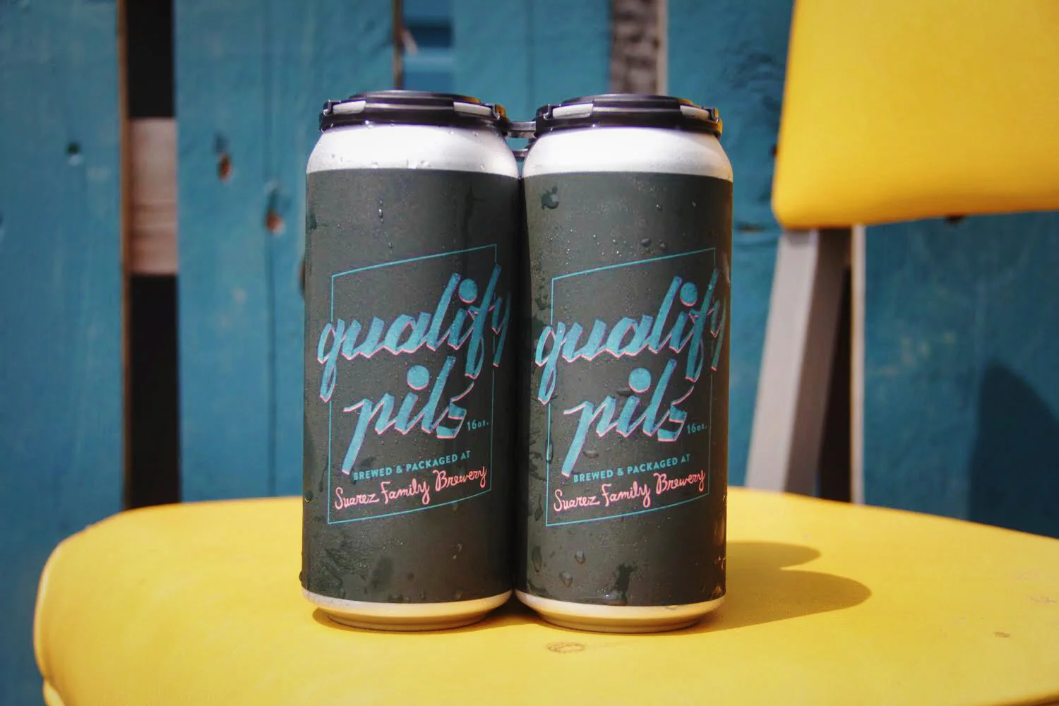 Qualify Pils has a minimalist design with a unique deep blue color - Qualify Pils: The Crispness of Sunshine from Hudson