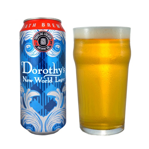 Toppling Goliath has a unique blue design - Dorothy's New World Lager: The Sweet Toppling of an Icon