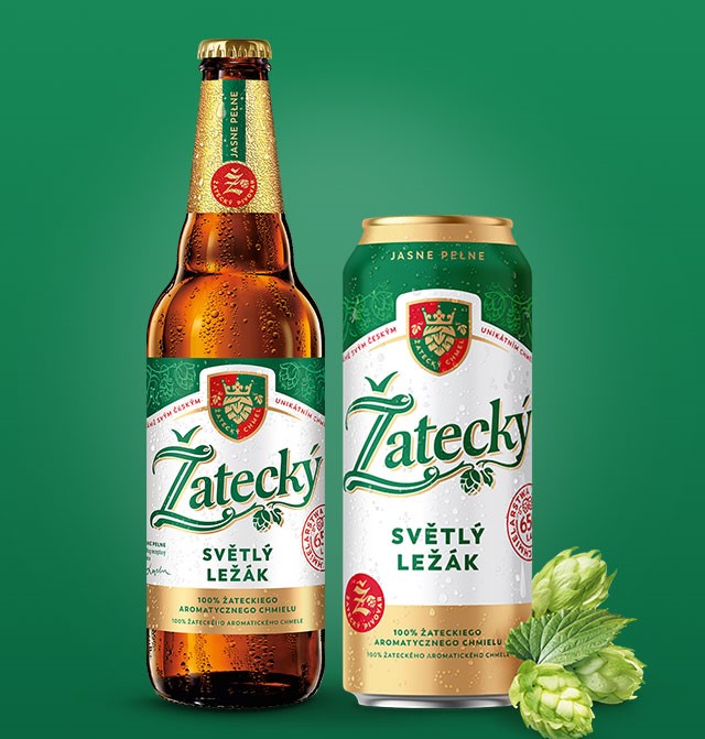 Zatecky Svetly Ležák hat ein einzigartiges Verpackungsdesign mit zeitlosen Bildern – Žatecký Světlý Ležák: The Shining Return of a Legend