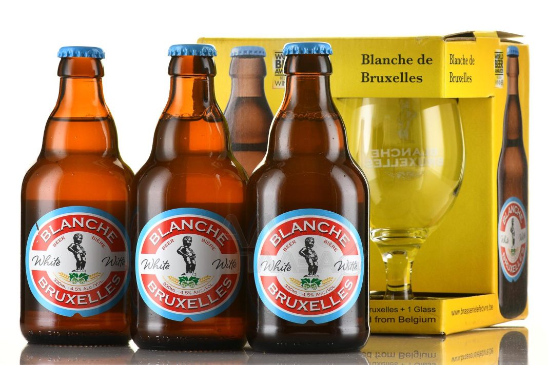 Bottle of Blanche De Bruxelles Belgian Witbier