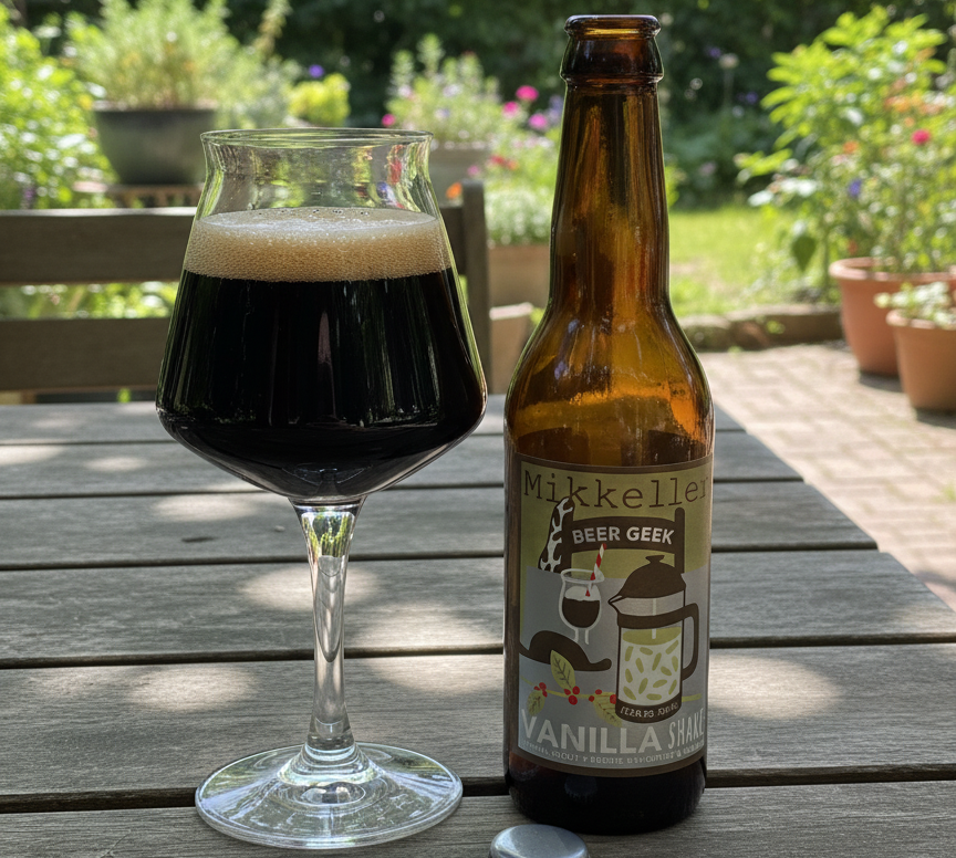 Beer Geek Vanilla Shake has a unique design with an impressive coffee cup image - Beer Geek Vanilla Shake: Enjoy the Intoxicating Drink in Your Stout Dream