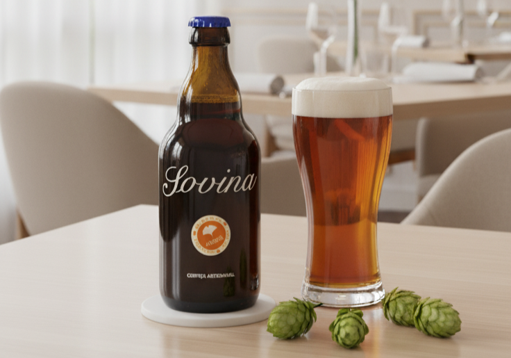 ビールは温かみのある琥珀色で、一目見てとても魅力的です - ソヴィナ・アンバー：ソヴィナを一口飲むたびに感情が湧き上がります