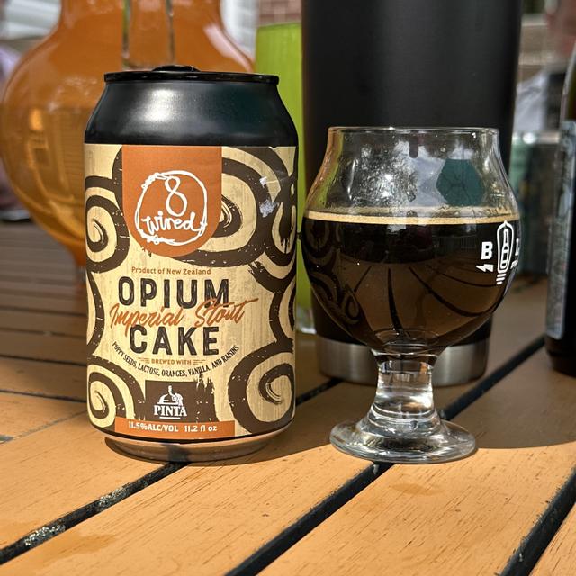The creamy brown beer symbolizes the occasion and the surroundings - Opium Cake: When Taste Speaks, The Soul Listens