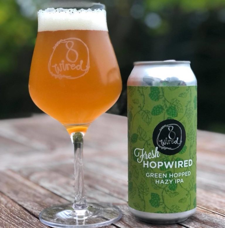 Beer with warm amber color like autumn sunshine - Fresh Hopwired: Adventure in Every Drop of Yeast