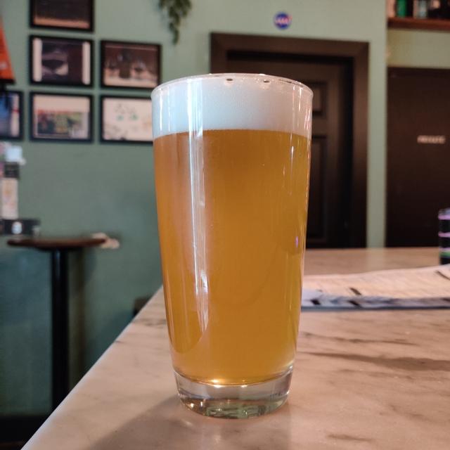 Das Bier hat eine rumgelbe Farbe, wie ein im Glas eingefangener Sommersonnenuntergang - Akari Shogun: Begegnung mit dem sanften Licht