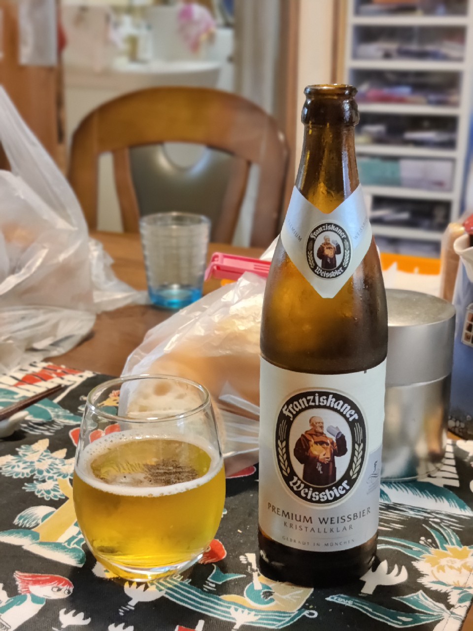 The beer has a clear, shimmering golden color like a crystal - Franziskaner Weissbier Kristallklar: The Master's Clear and Intoxicating Beer