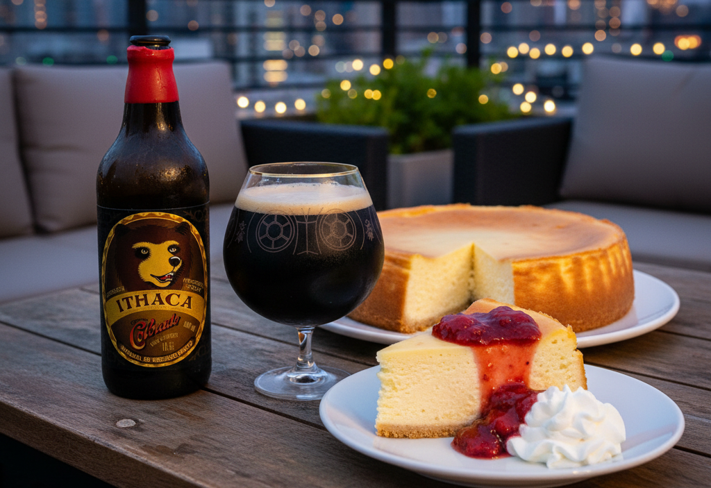 This beer goes well with a rich, creamy cheesecake - Colorado Ithaca / Guanabara: Black Magic in the Beer World