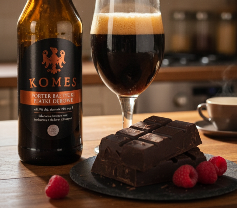 Bia nay phu hop thuong thuc cung cac mon socola dang dam vi - Komes Porter Płatki Dębowe: Lời Th&igrave; Thầm Đầy Quyến Rũ