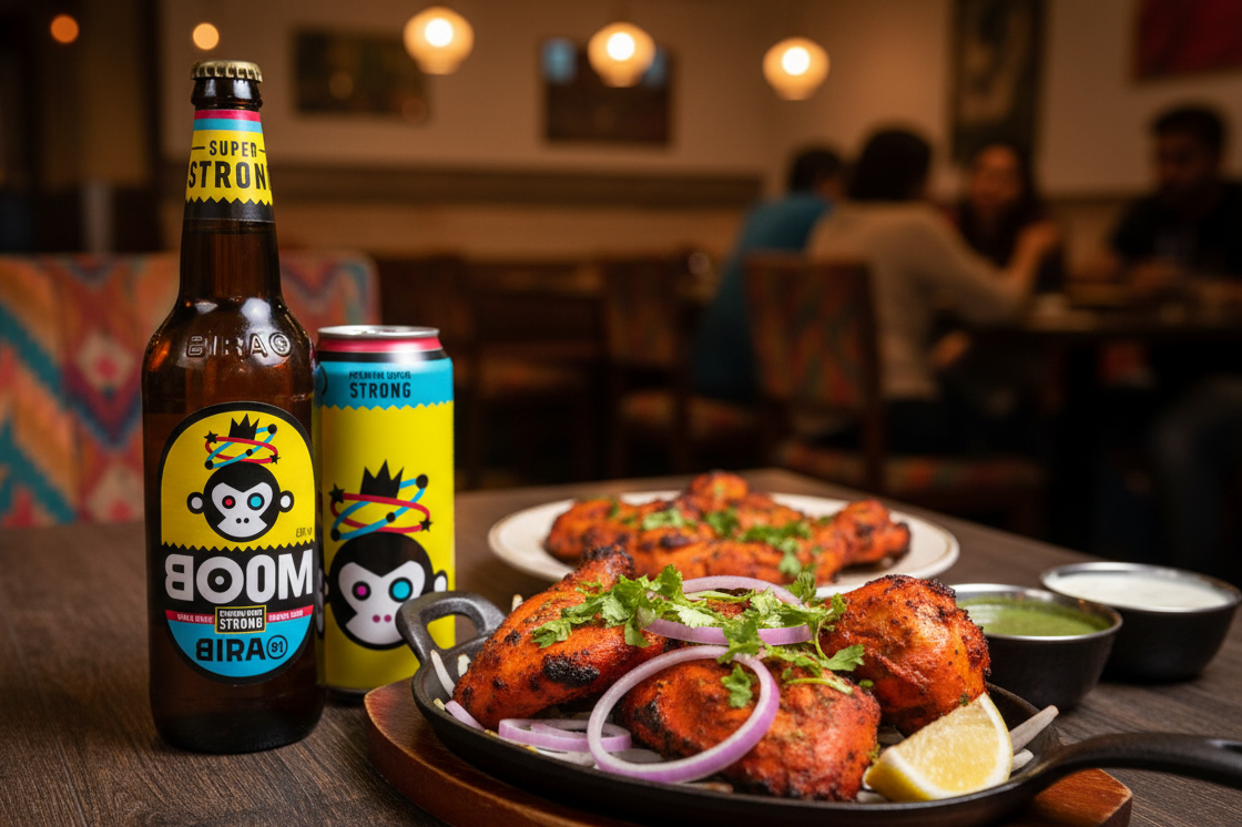BOOM Strong: Cú Chạm Nồng Cháy Của Sự Thức Tỉnh Bia nay phu hop thuong thuc cung mon Tandoori day gia vi tu An Do - BOOM Strong: Cú Chạm Nồng Cháy Của Sự Thức Tỉnh