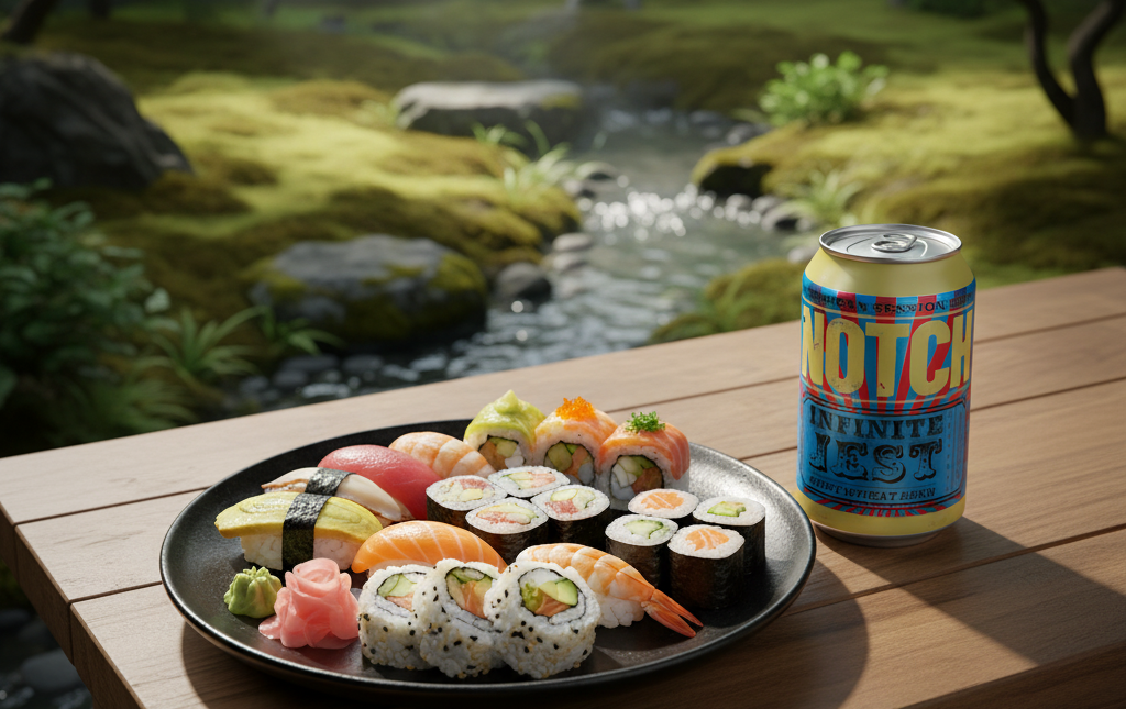 Infinite Jest: Sự Tỉnh Táo Của Một Tâm Hồn Biết Mình Đang Say Bia nay phu hop thuong thuc cung mon sushi beo ngay ben dong suoi chay roc rach - Infinite Jest: Sự Tỉnh Táo Của Một Tâm Hồn Biết Mình Đang Say