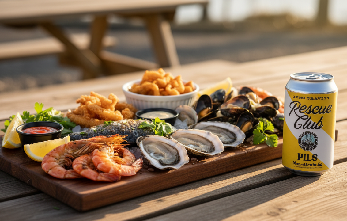 このビールは、海からとれた新鮮で美味しいシーフード料理とよく合います - ピルスナー：黄金の麦わらと清涼感のエッセンス