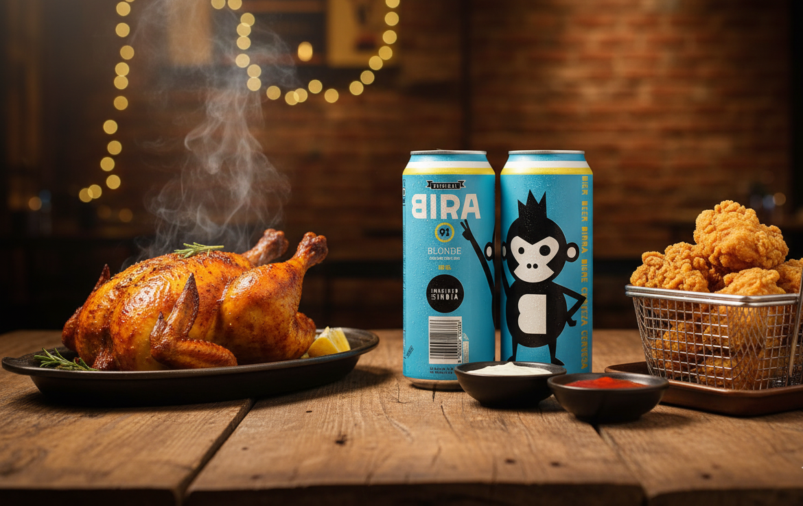 This beer goes well with fragrant grilled chicken and rum fried chicken - Bira 91 Blonde: Golden Yeast Awakens All Senses