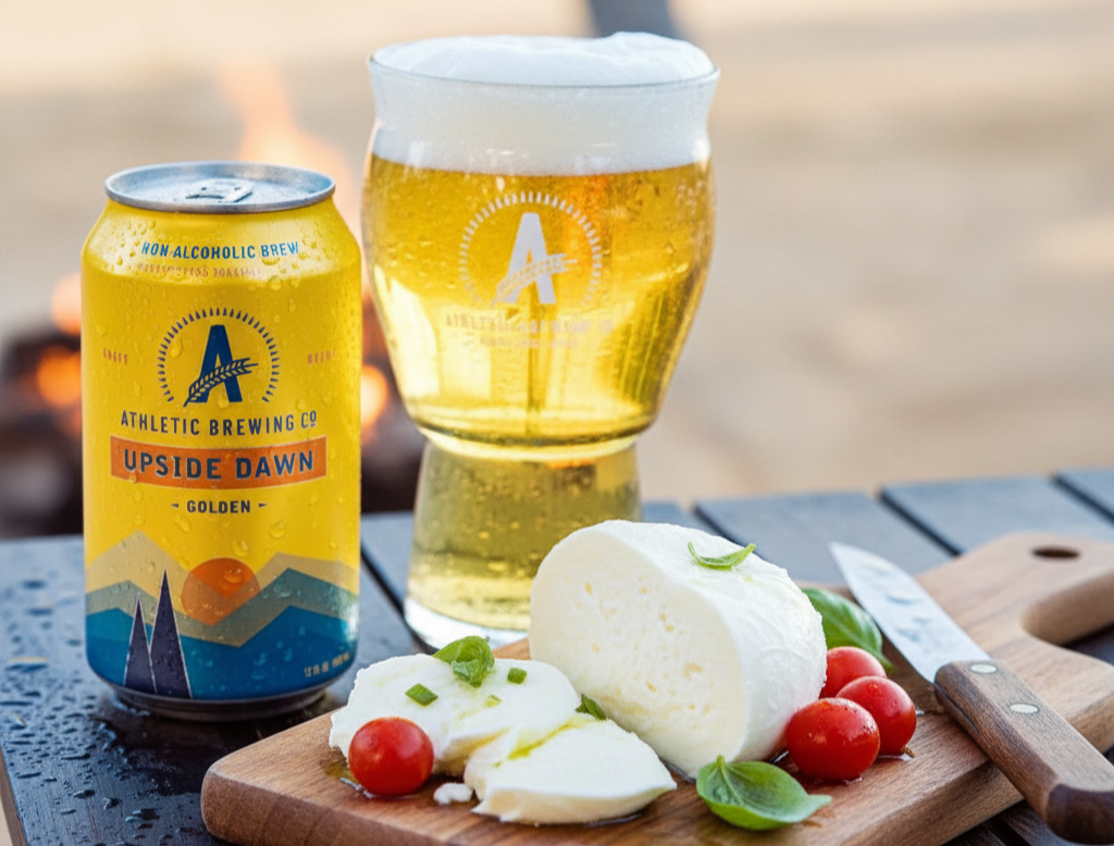 このビールはモッツァレラなどのフレッシュチーズと相性抜群 - Upside Dawn: Golden Dawn Within Reach