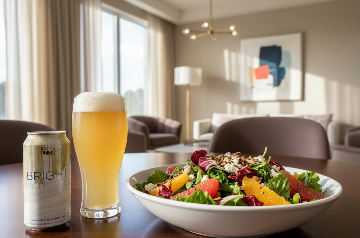 Bia phu hop de thuong thuc cung mon salad tuoi ngon - Bright White: Lời Th&igrave; Thầm Bằng &Aacute;nh S&aacute;ng Của Một Tượng Đ&agrave;i