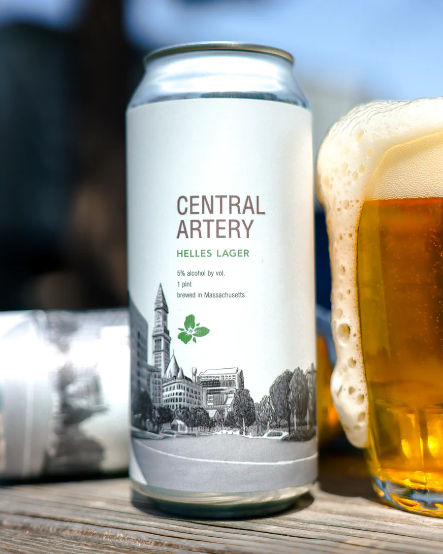 Central Artery has a unique and sophisticated beer bottle design - Central Artery: Boston Flows in Every Sip