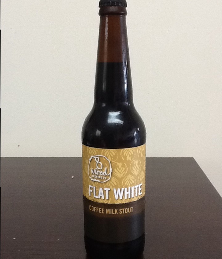 Flat White Coffee Milk Stout has a unique dark brown design - Flat White Coffee Milk Stout: A Drop of Beer Filled in a Can