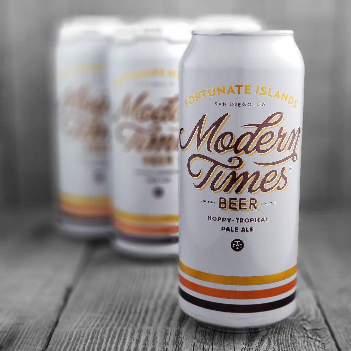 Fortunate Islands: Whispers From Heavenly Happiness Fortunate Islands has a minimalist beer can design with a neat white background - Fortunate Islands: Whispers From Heavenly Happiness