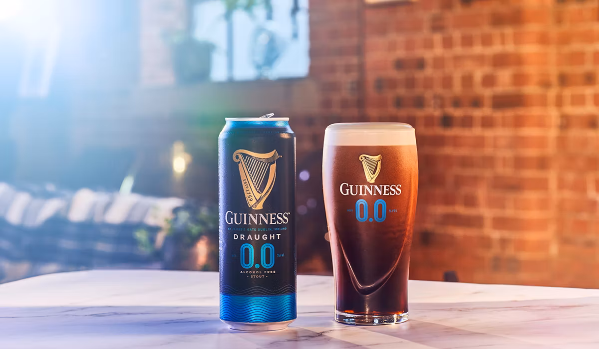 Guinness 0 has a unique design with the prominent number 0 - Guinness 0: Transforming to Keep the Soul
