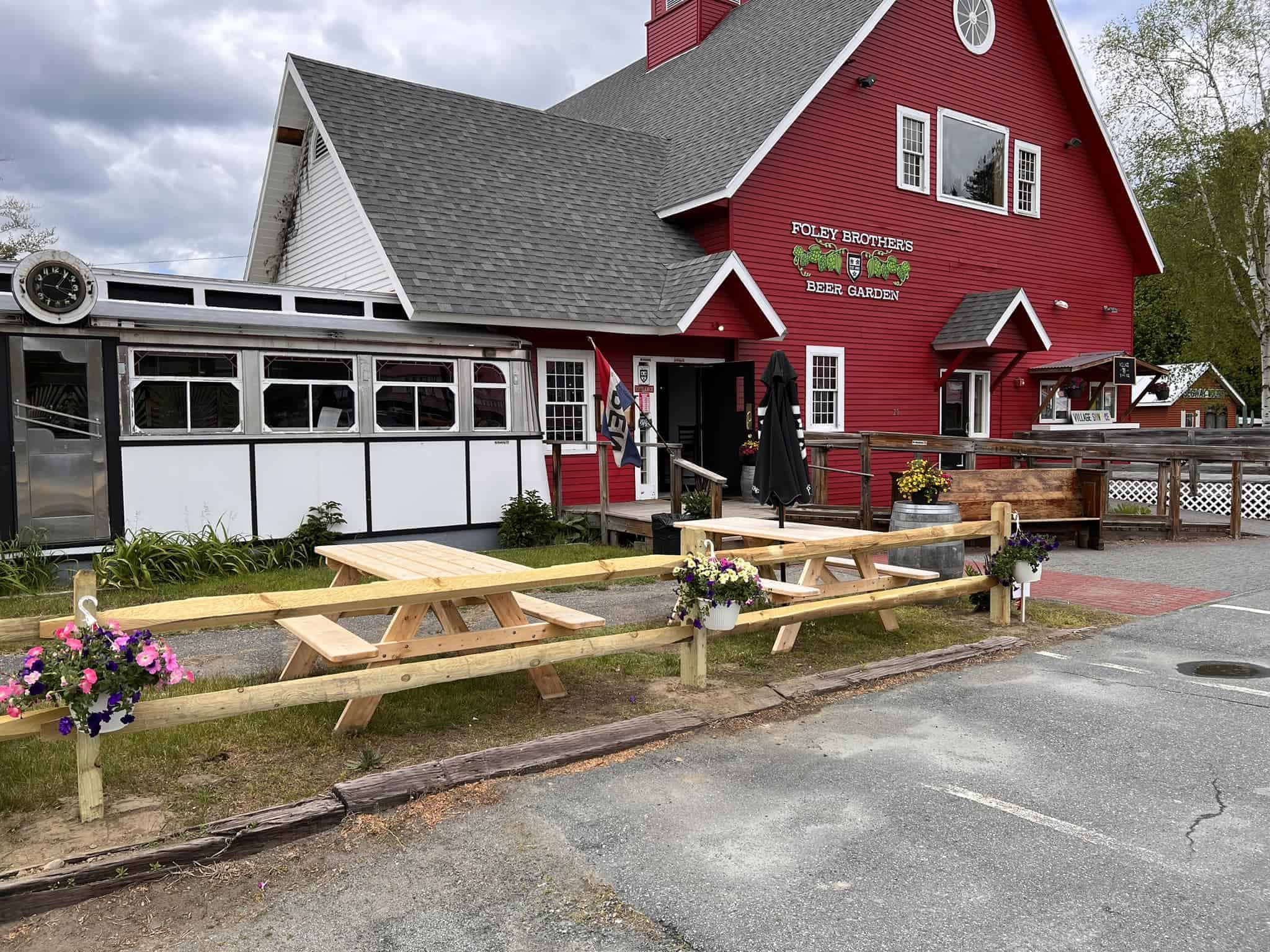 Impressive photo of the exterior of Foley Brothers Brewing - Prawpah Ruby: The Garnet of the Vermont Mountains