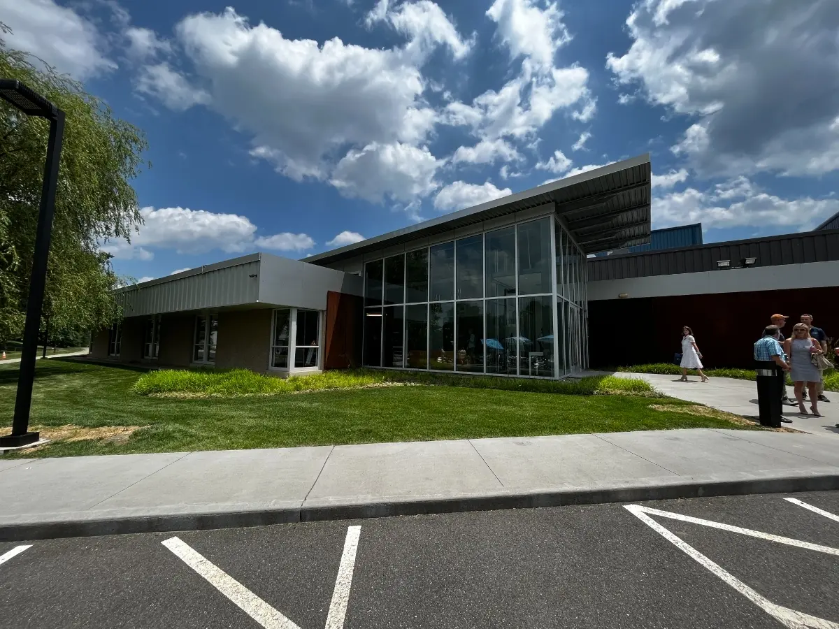 Exterior view of the modern Athletic Brewing Co. brewery - Wit's Peak: Belgian Wind Blows Through the Modern Soul