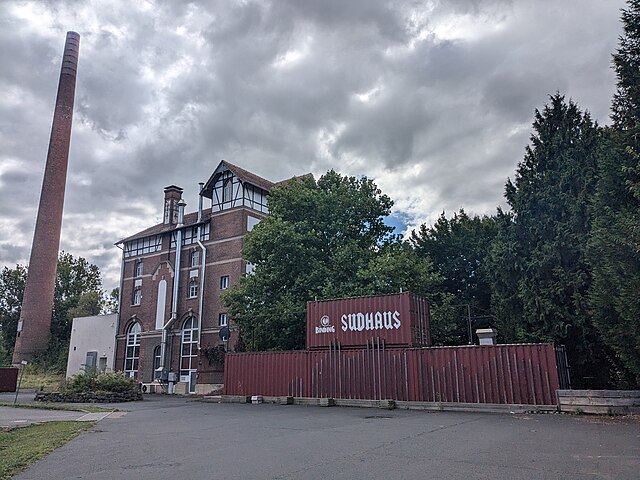 Photo of the outside of the legendary Binding Brauerei AG brewery - Schöfferhofer Kristallweizen: Crystal Dance in Purity
