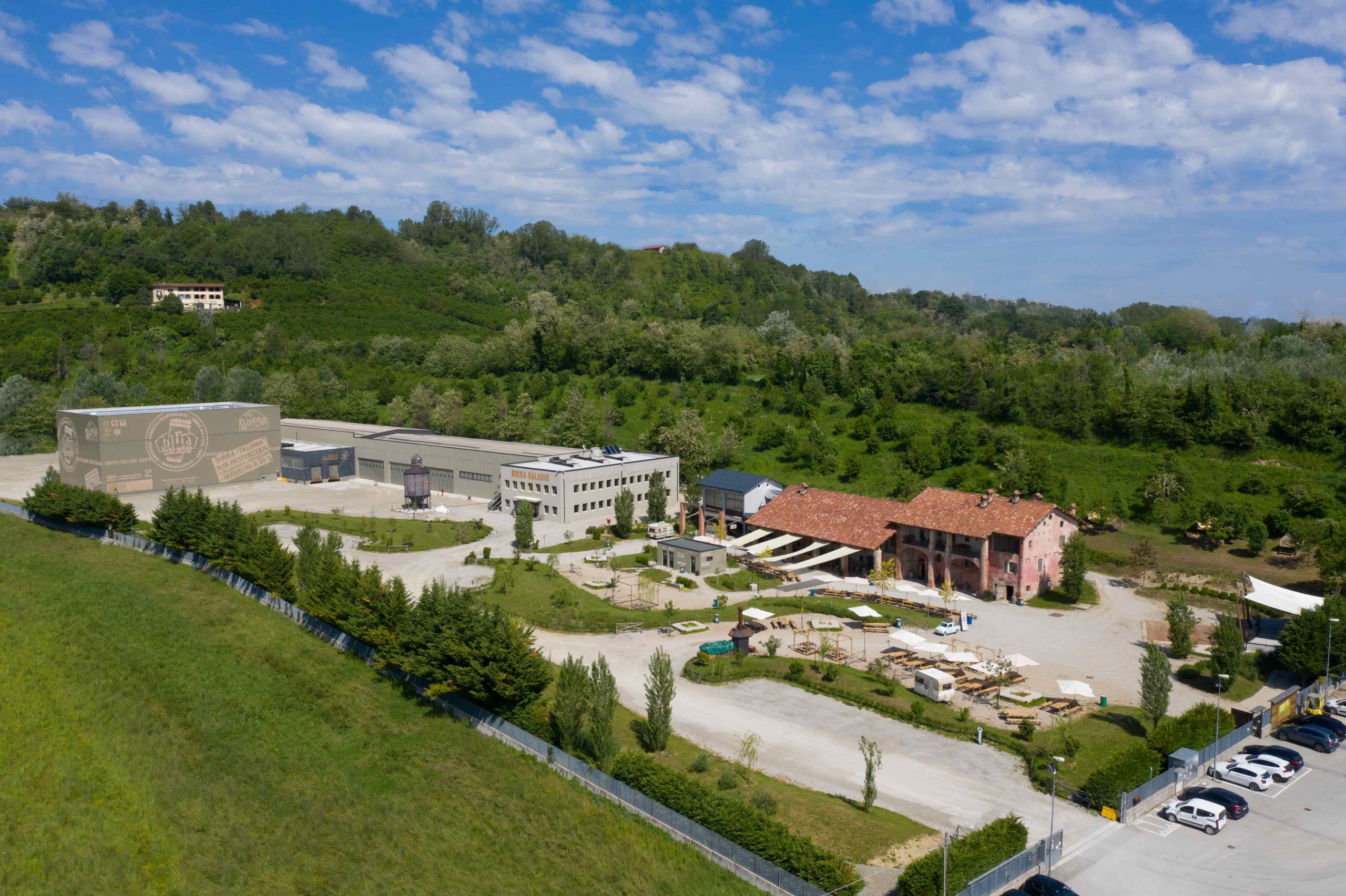 Exterior view of Birra Baladin brewery from above, scaled - Lune: Where Beer Becomes Legend