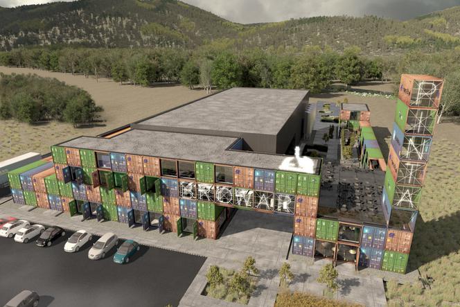 Unique view of Browar Pinta brewery from above - Modern Drinking: Manifesto of Seductive Bitterness