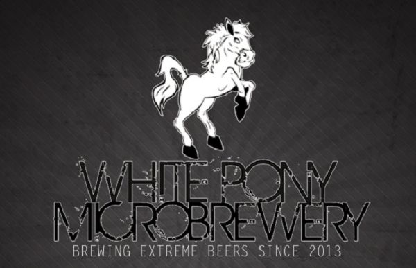 Impressive horse logo image of White Pony Microbrewery - Black Sheep: Drunk Men Among White Sheep