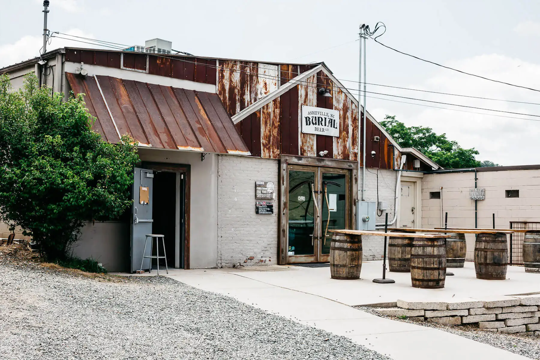 Amazing pictures of the cemetery outside Burial Beer Co. - Innertube: Floating Lifebuoy for the Soul to Soar