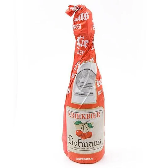 Kriekbier co thiet ke bao bi doc dao voi mau do tuoi va trai cherry - Kriekbier: Nụ H&ocirc;n Chua Ngọt Của N&agrave;ng Thơ Anh Đ&agrave;o
