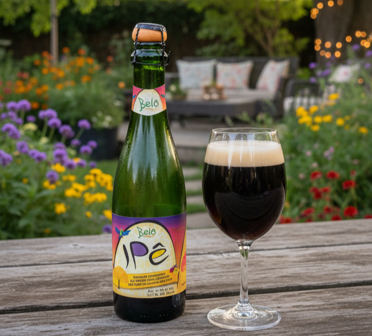 A glass of Belo Ipe beer, powdery and smooth, suitable for enjoying in a cool garden - Belo Ipe: A Multi-Sensory Journey Through a Glass of Brazilian Beer